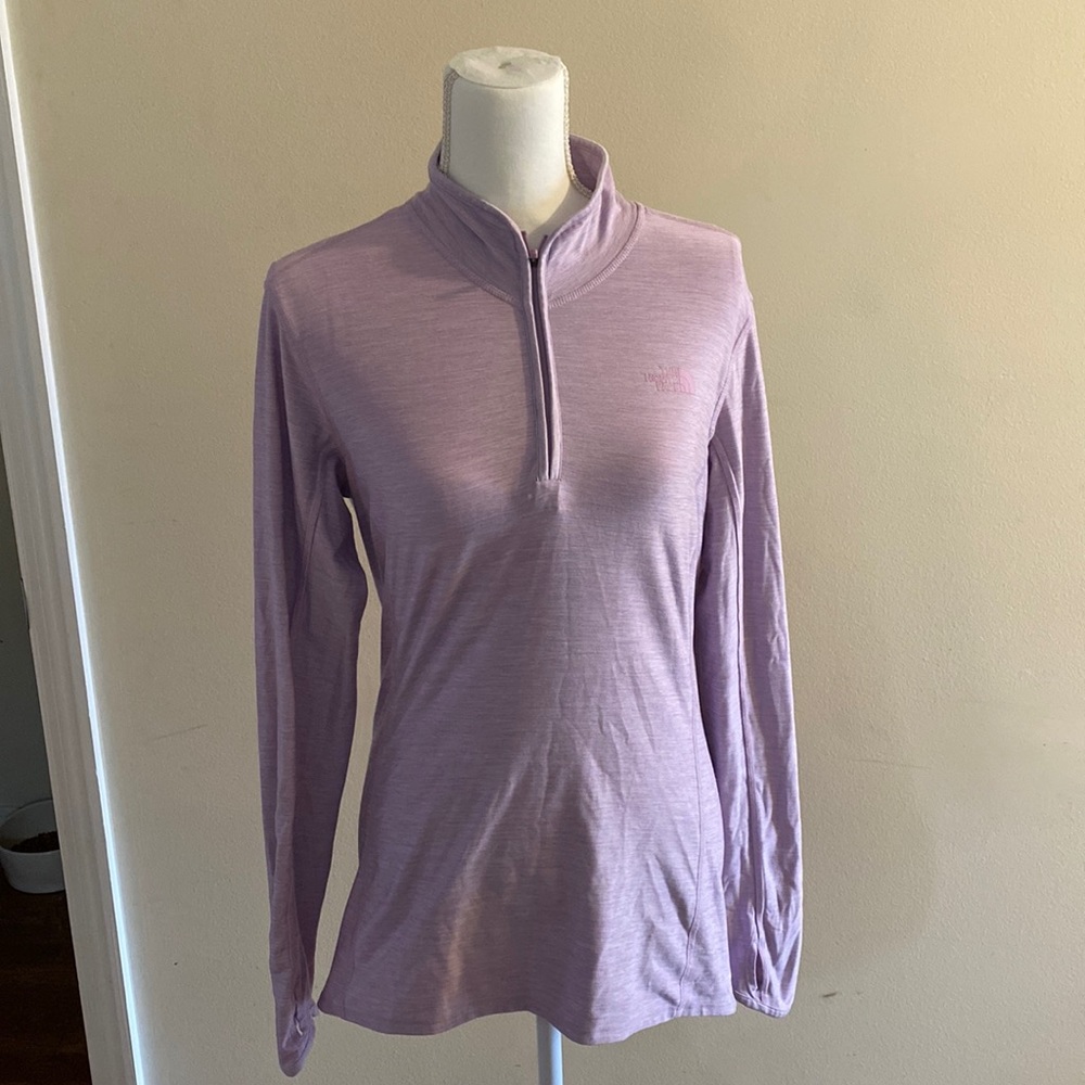 Purple quarter zip north face!